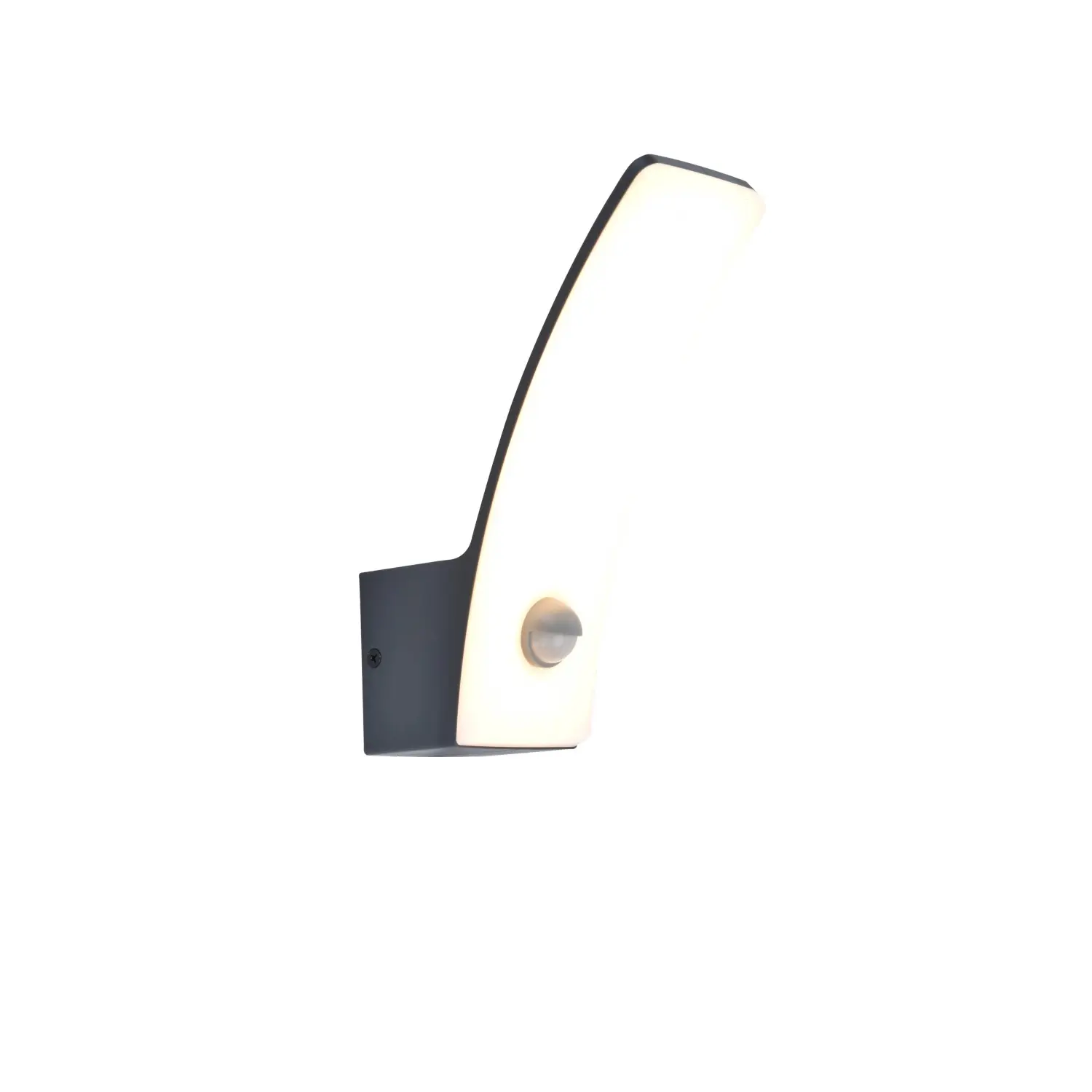 Lutec Venkovní nástěnné LED svítidlo KILO se senz. 3000K tm.šedá 69x155x204mm