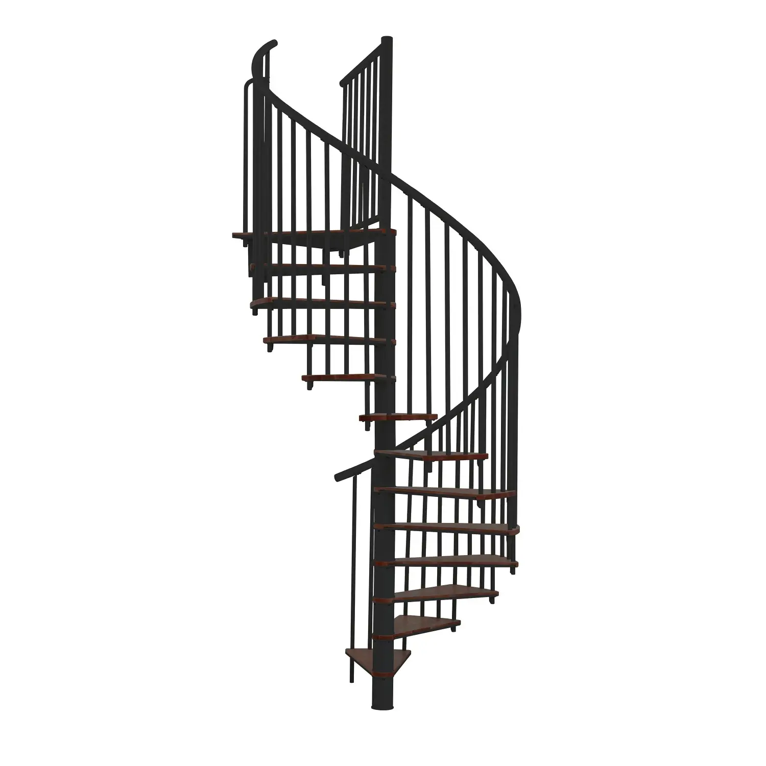 Minka STAIRS Kombinované točité schodiště Switch ořech/černá pr. 160 cm