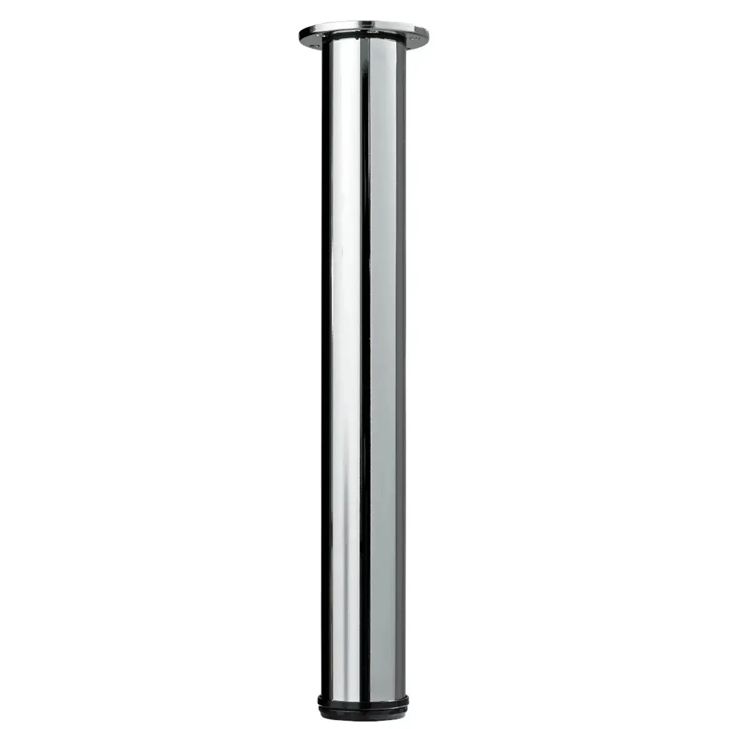 Hettich Noha stolu s nastavitelnou výškou kulatá, chrom, 76 x 700-1100 mm