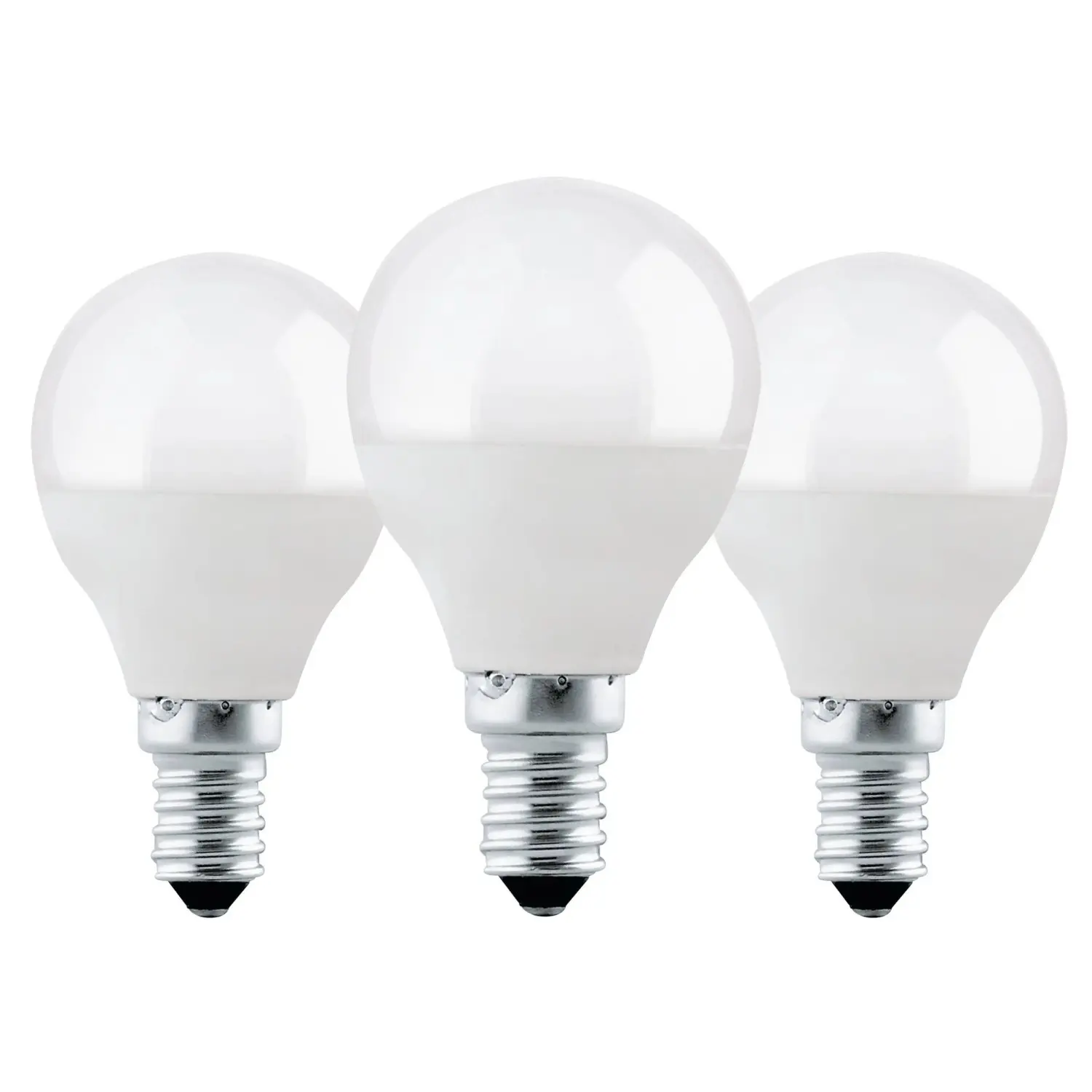 EGLO LED žárovka E14 P45 4,9W 470lm 3000K pr. 45 x 78 mm, opálová, 3 ks