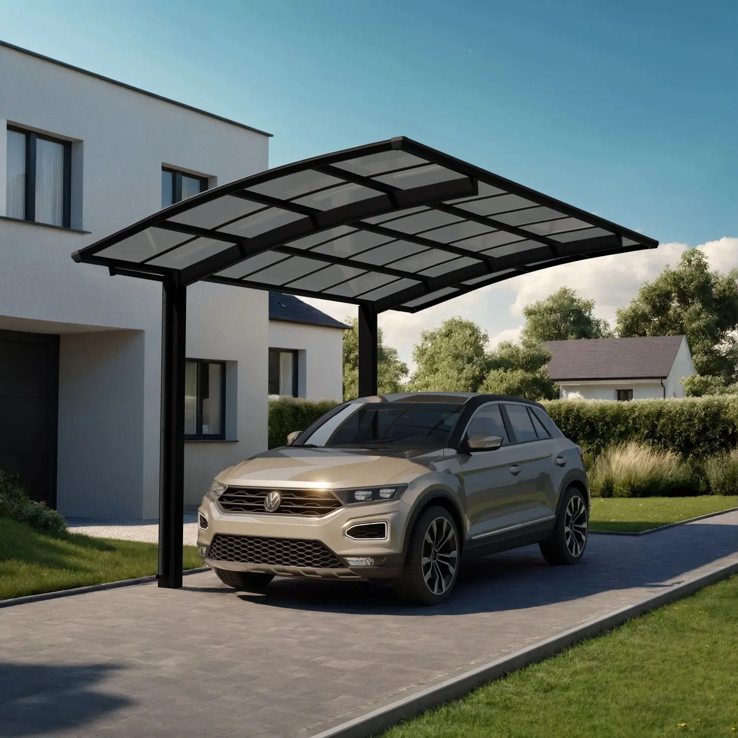 Ximax Alu přístřešek na auto Portoforte Typ 60 Typ 2450 XS černá 241 x 495cm