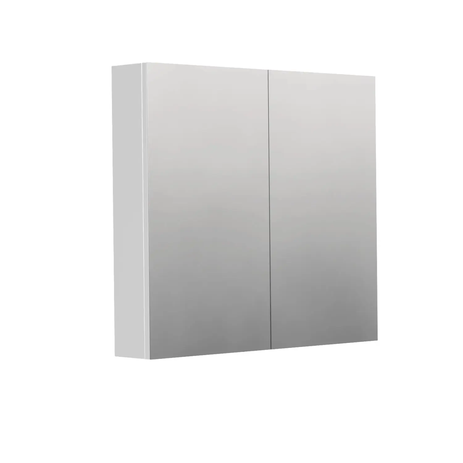 INTEDOOR Zrcadlová skříň BEE, 2 dveře, el. zásuvka, IP44, š. 80cm, bílá mat