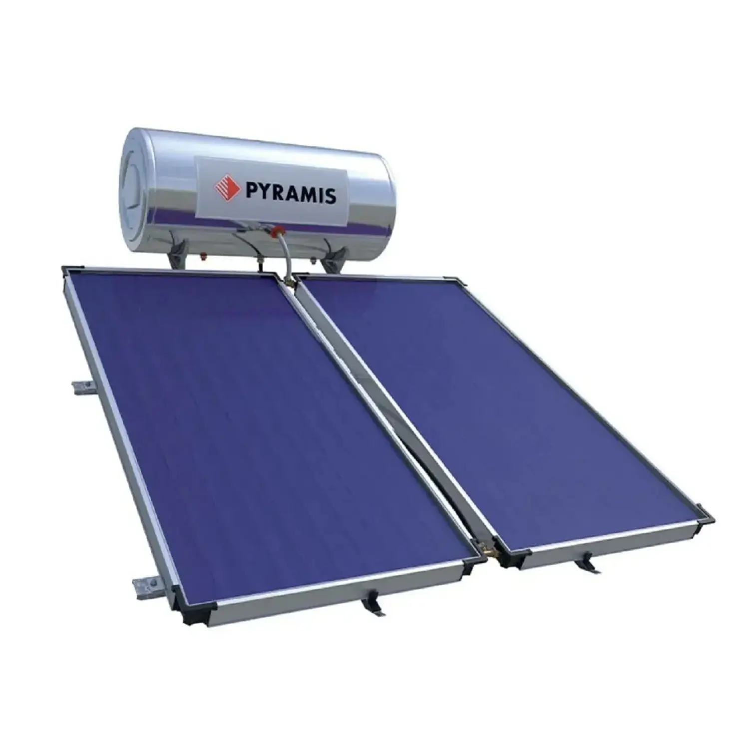 PYRAMIS Solární ohřívač vody 200 l, 2 x 2 m2