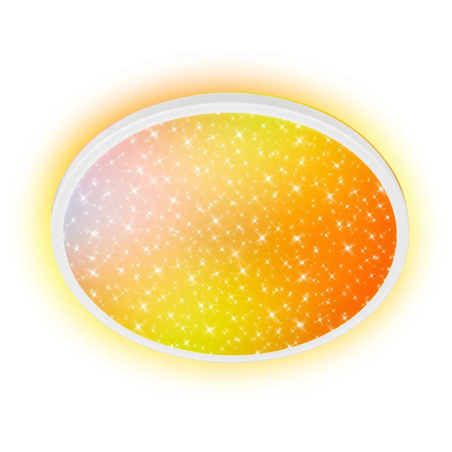 Brilo LED stropní svítidlo SLIM AuraGlow bílé 23W, 2800lm, 4000K pr. 37,5x4,5 cm