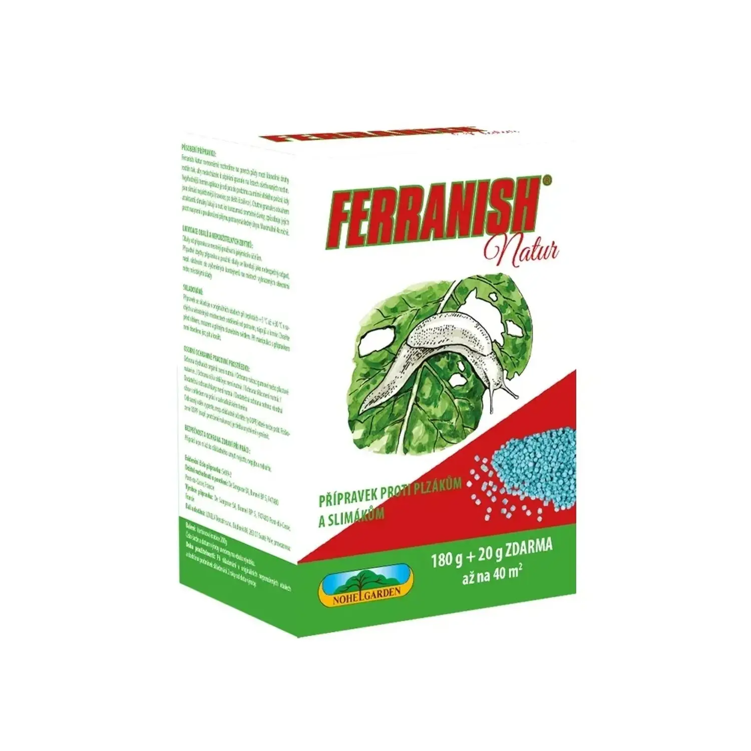 NOHEL GARDEN Ferranish Natur na slimáky 180 + 20 g zdarma