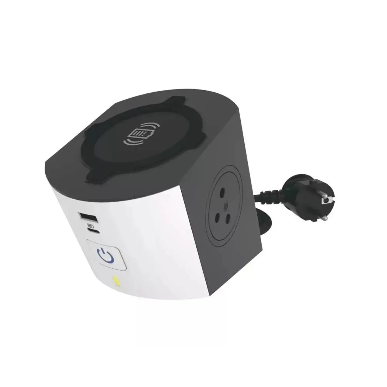 Legrand prodlužovací kabel 2 m / 2 zásuvky / s USB / bílá-černá / PVC / 1,5 mm2