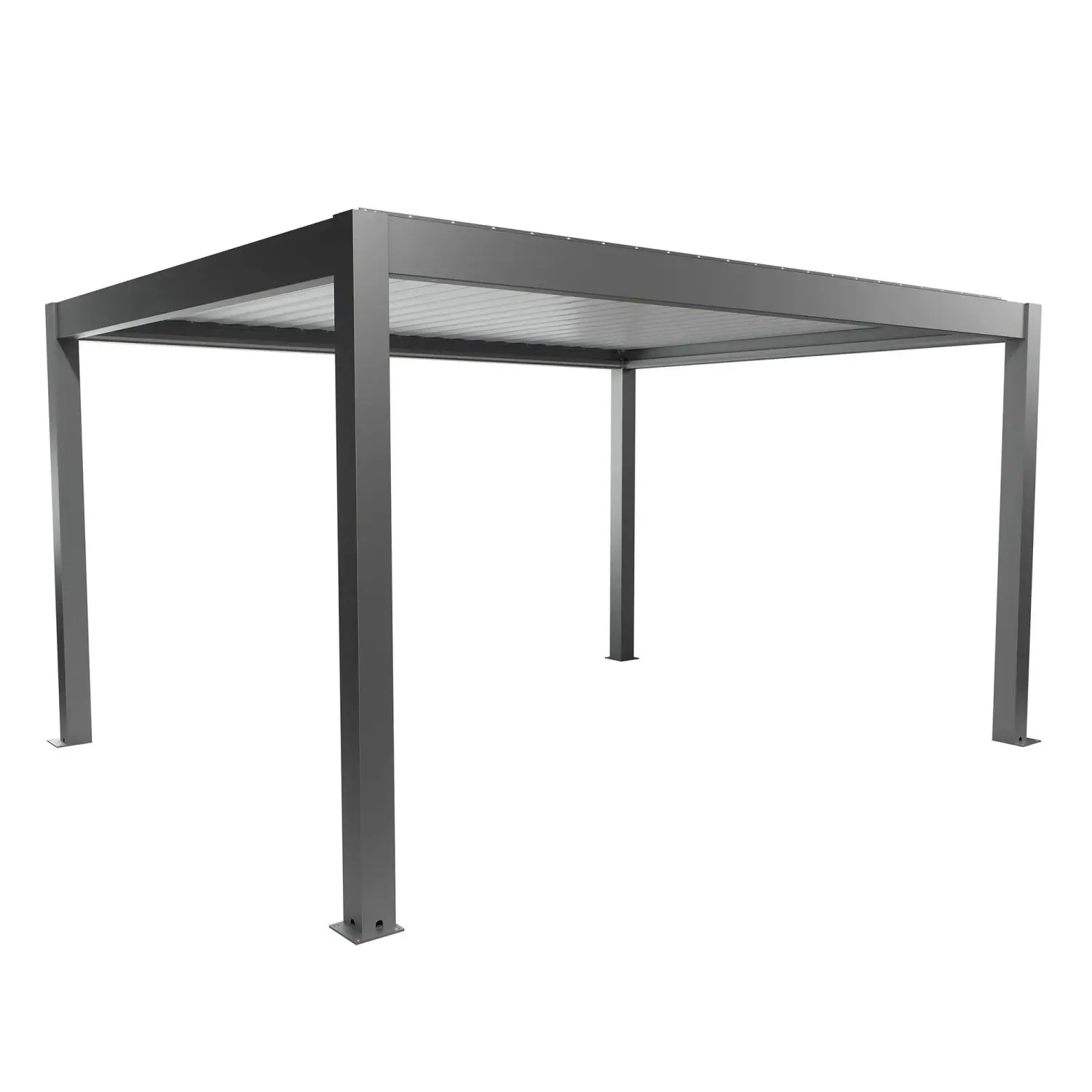Biohort Pergola 4,5 x 3,5 křemenově šedá/bílá 460 x 367,5 cm