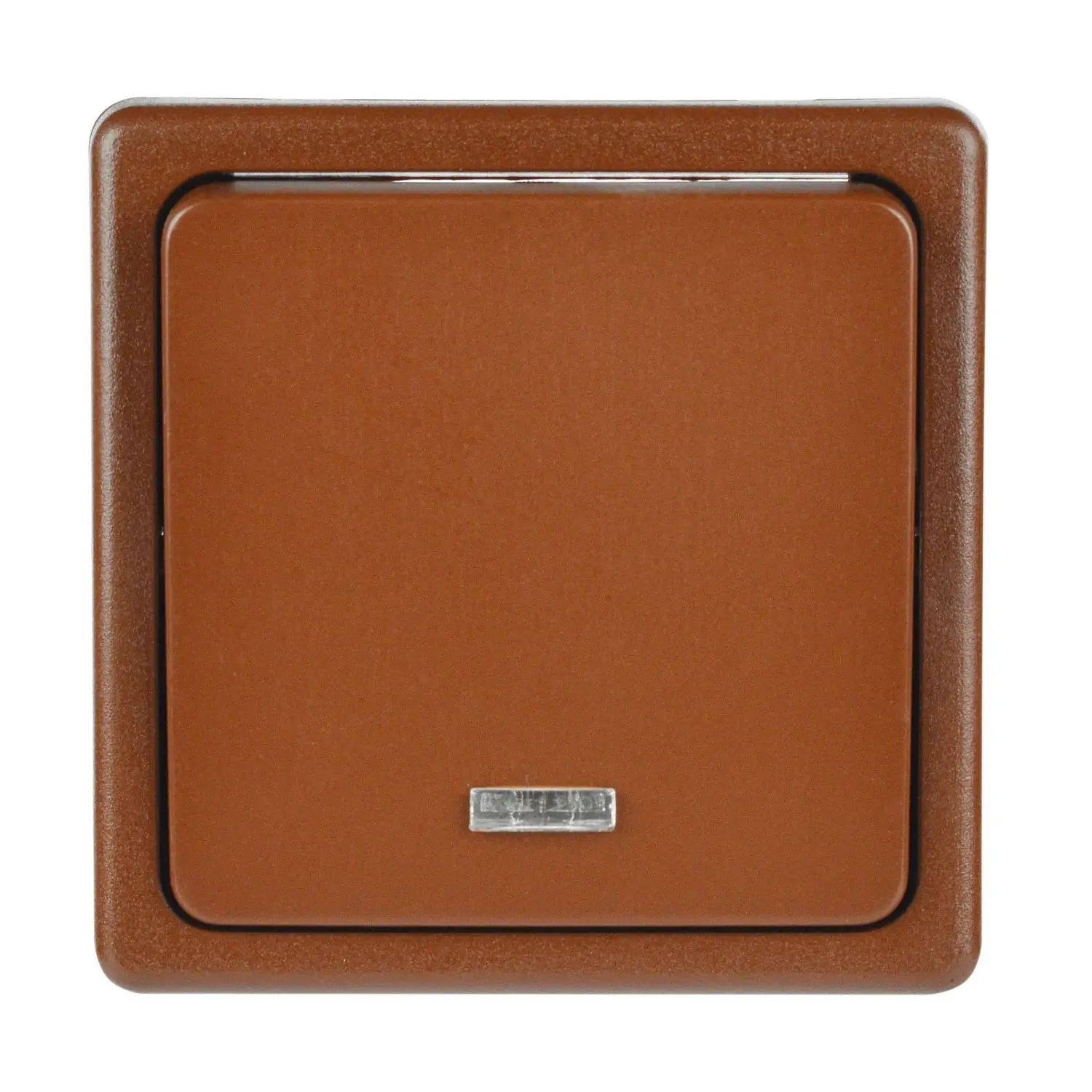 SEZ Jednopólový spínač se signalizací Standard DS S 1101-1 HP skořic. 28x82x82mm