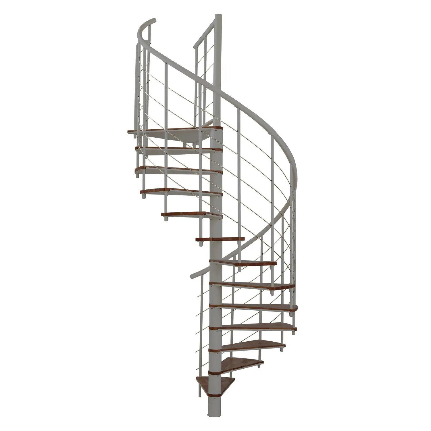 Minka STAIRS Kombinované točité schodiště Fusion ořech/šedá pr. 120 cm