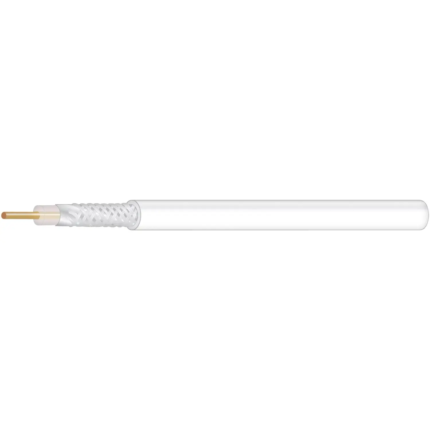 Kabel koaxiální RG 6U/CC 120 šedý, 10 m