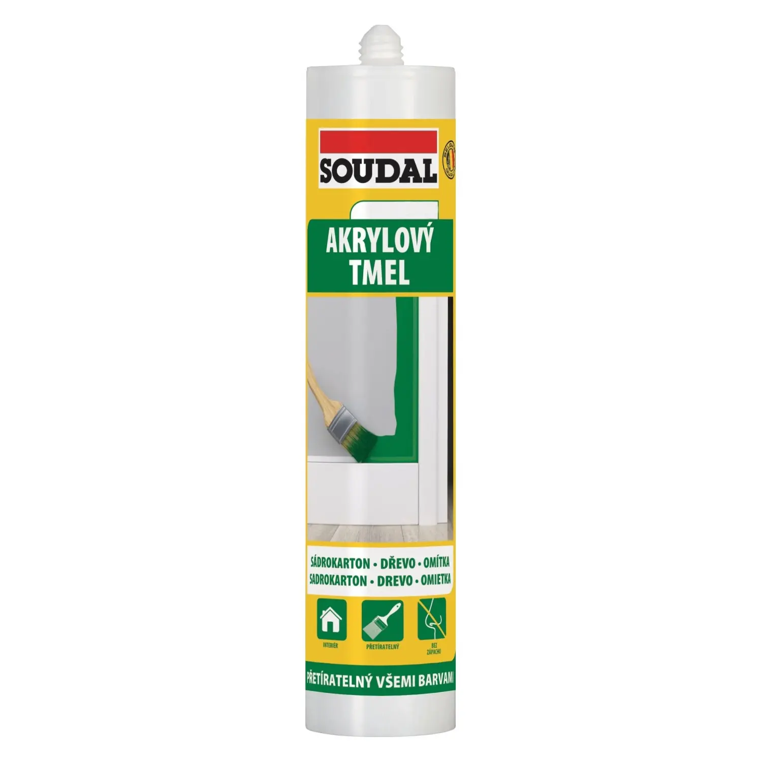 SOUDAL Akrylový tmel hnědý 280 ml