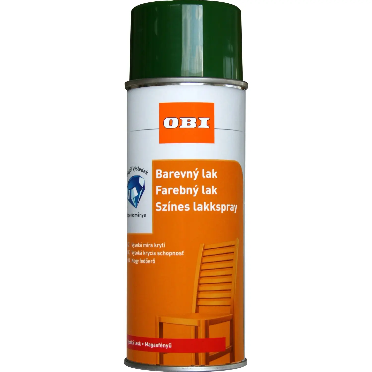 OBI Lak ve spreji vysoce lesklý RAL 6002 listová zelená 400 ml