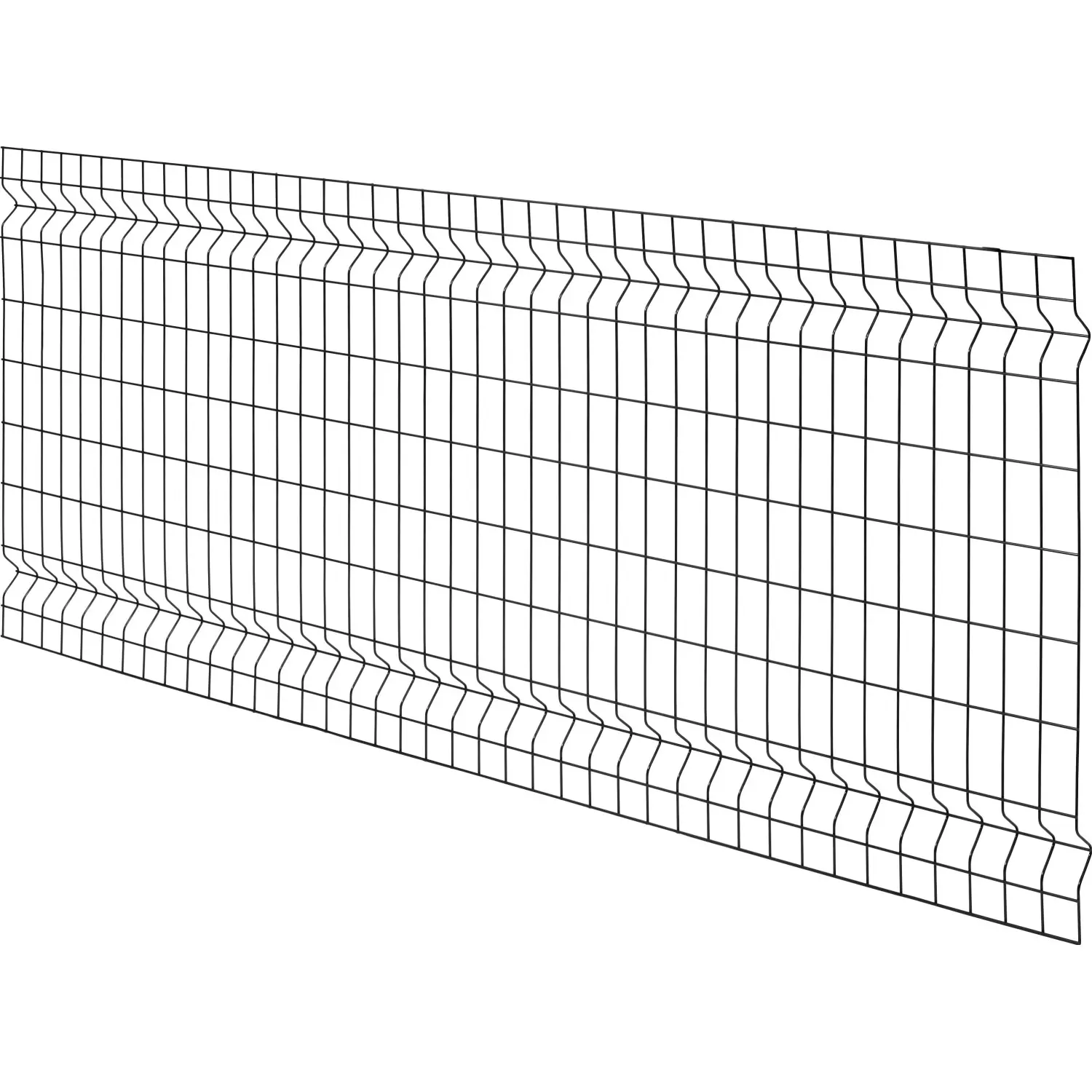 Jednoduché svařované 3D plotové pletivo antracitová 80 x 200 cm