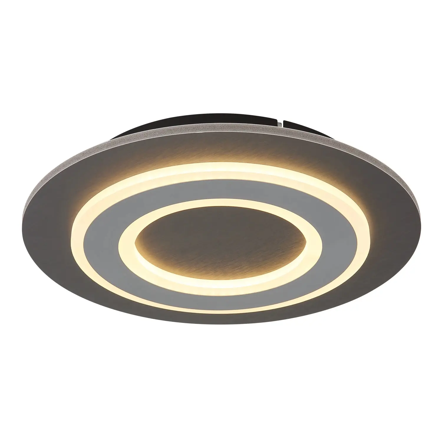 GLOBO Stropní LED svítidlo JAYDEN 24W 2100lm 3000K, antracit/šedá, pr. 32 cm
