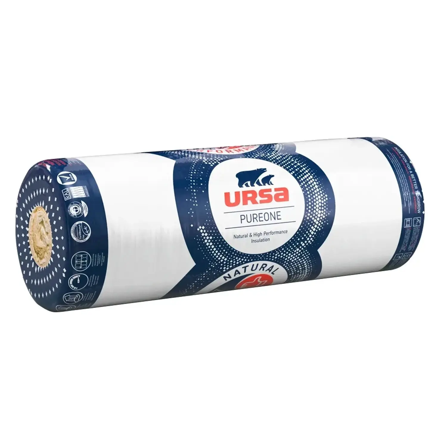 URSA Minerální izolace PUREONE DF 39, 80 x 1250 x 9000 mm
