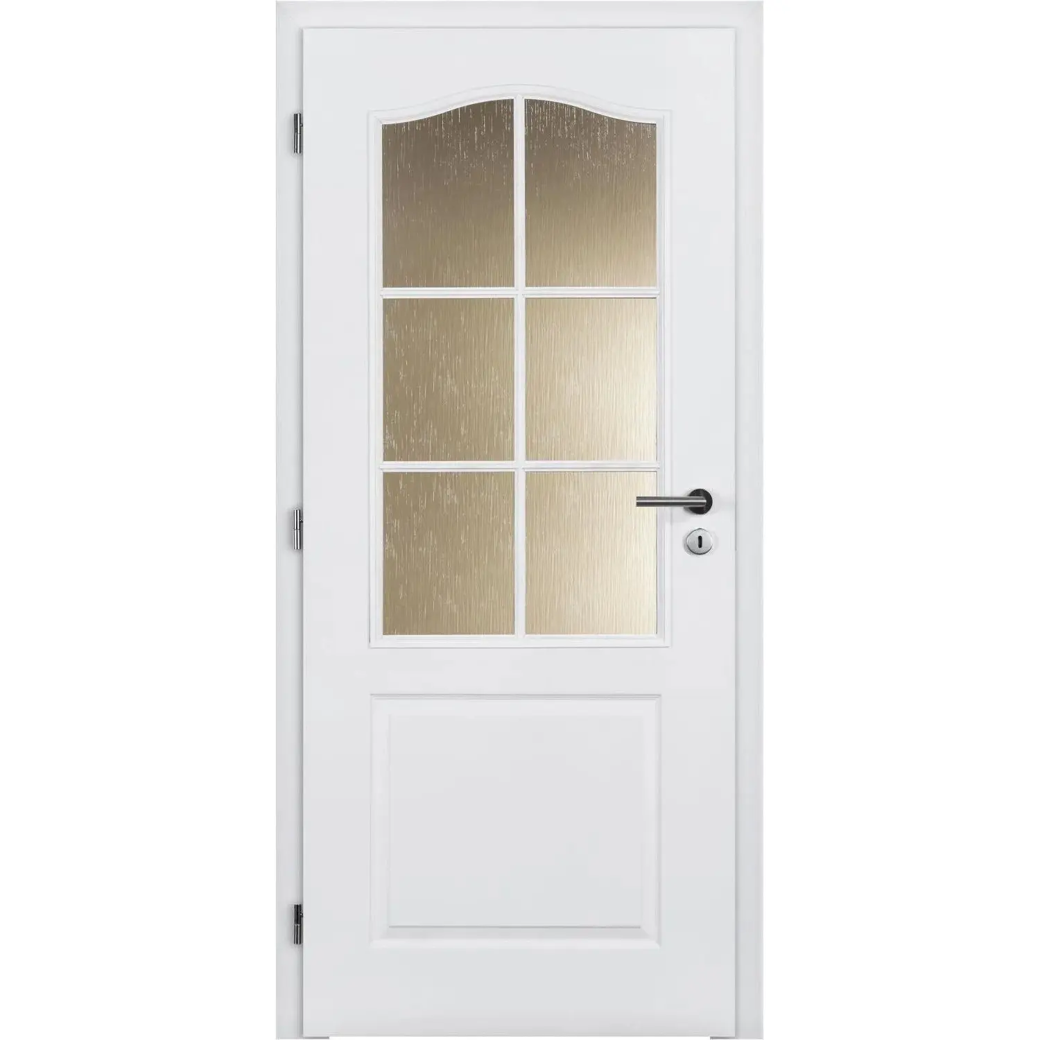 Doornite Interiérové dveře Socrates 2/3 sklo, lakované, bílé, 60 L