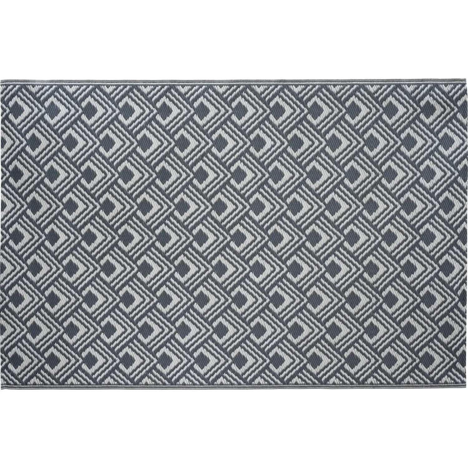 OBI Venkovní koberec antracitovo-šedý diamantový vzor 180 x 120 cm