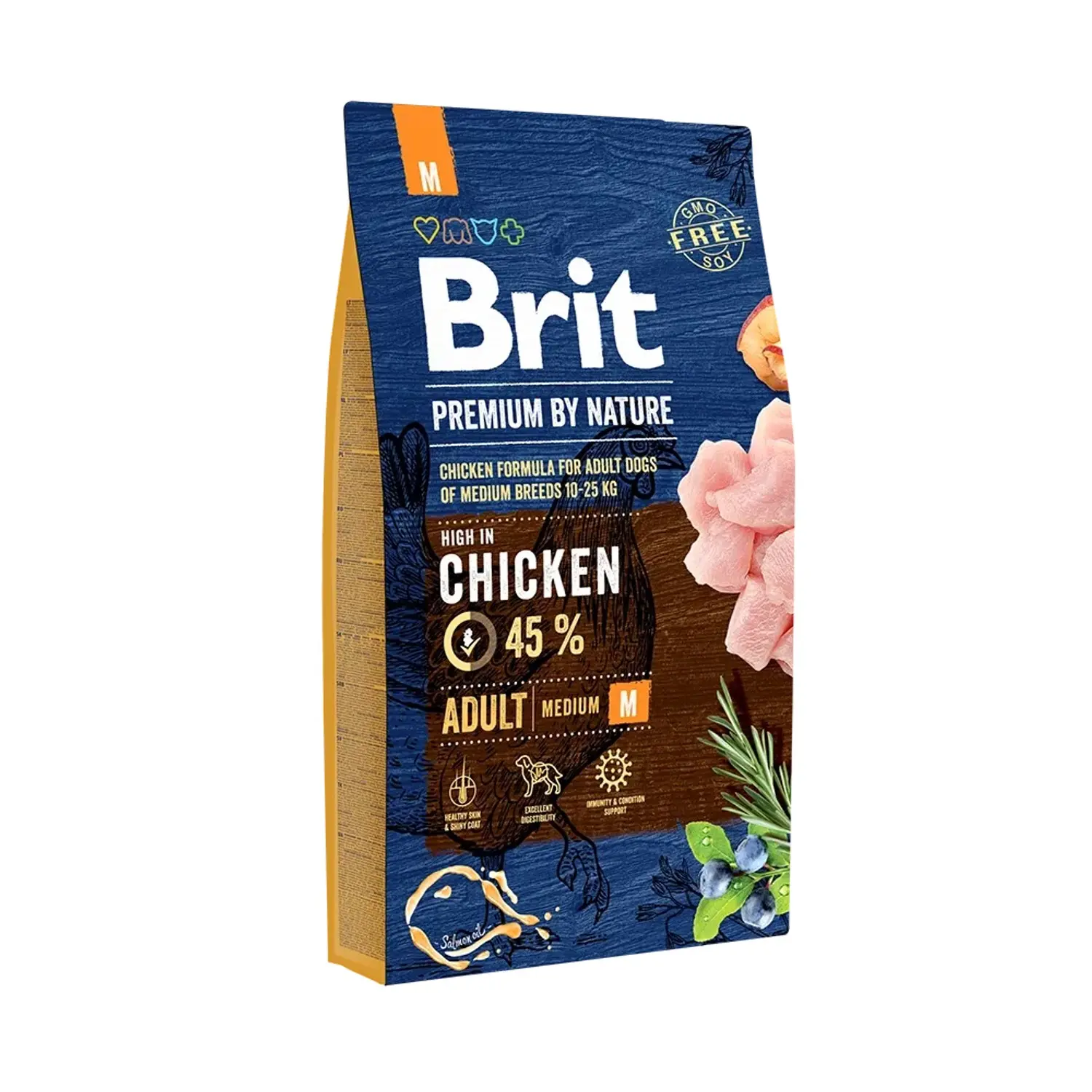 Brit Granule pro psy Premium by Nature ADULT M 10-25 kg s kuřecím 8 kg