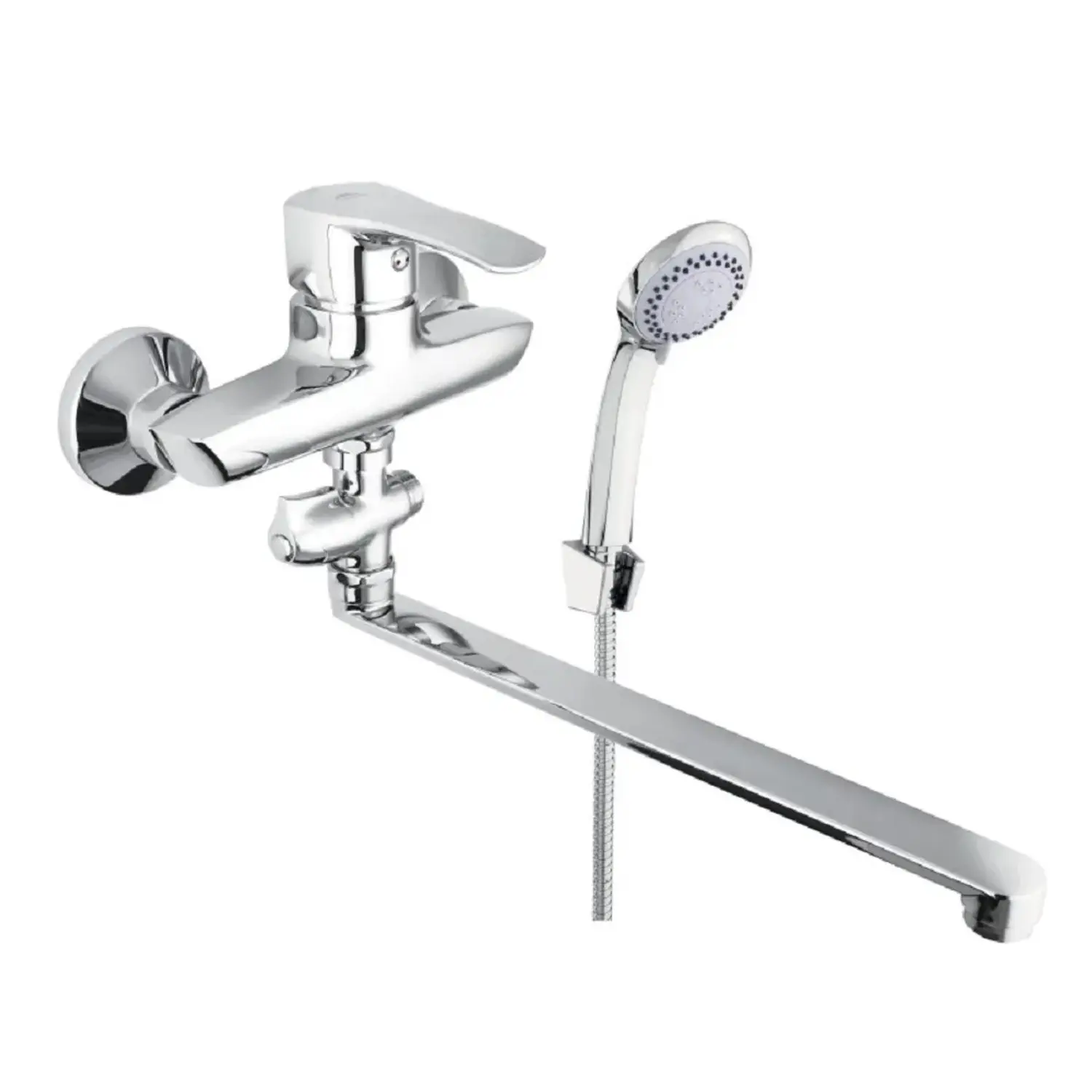 Rubineta Nástěnná vanová baterie Trento-12/C s příslušenstvím, 150 mm, chrom