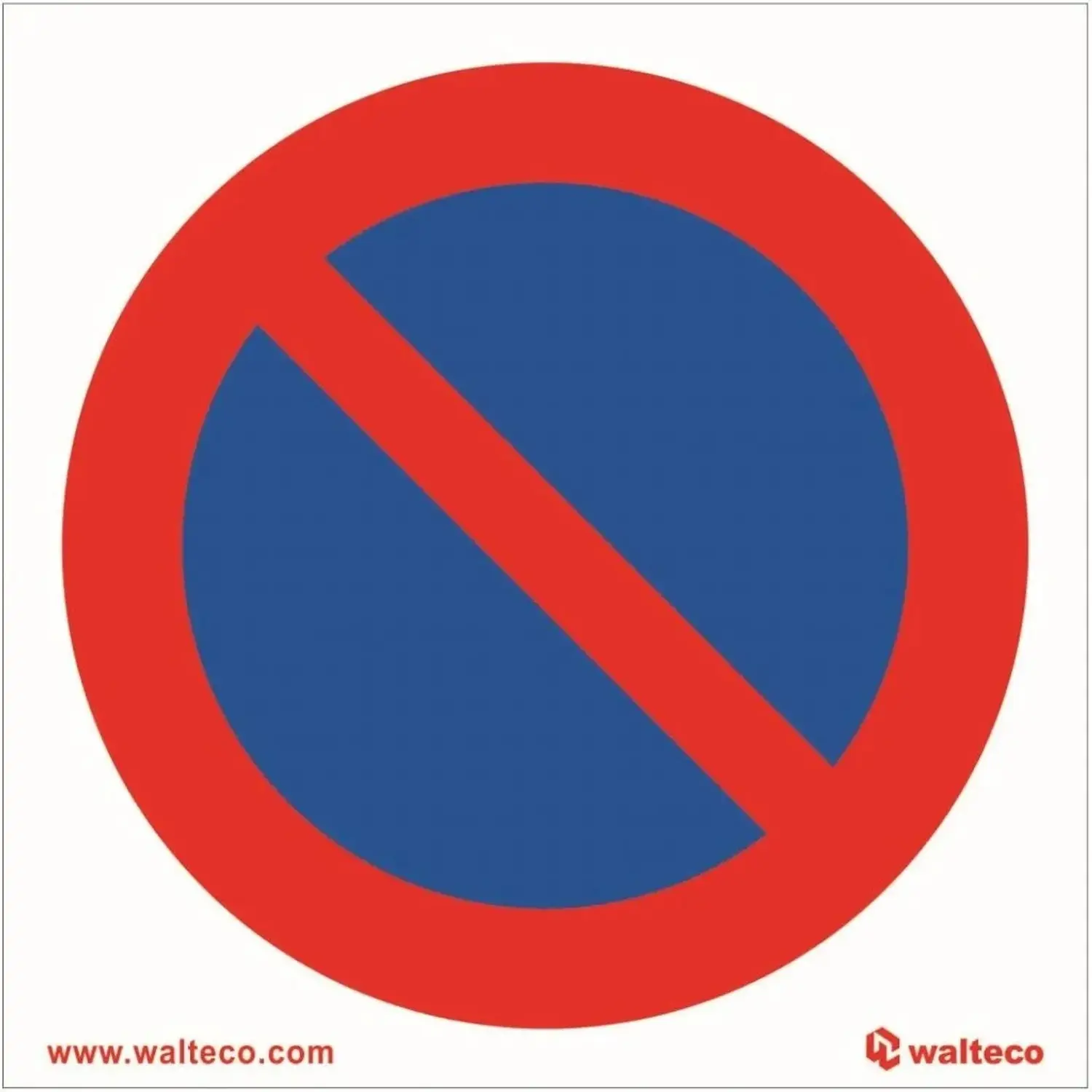 Symbol Zákaz stání, 92x92 mm fólie