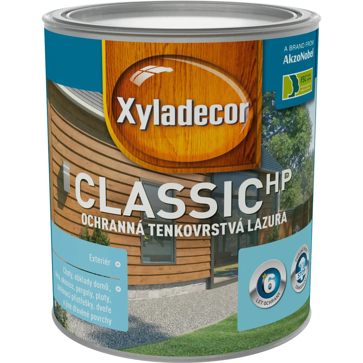Xyladecor Ochranná tenkovrstvá lazura Classic HP cedr 0,75 l