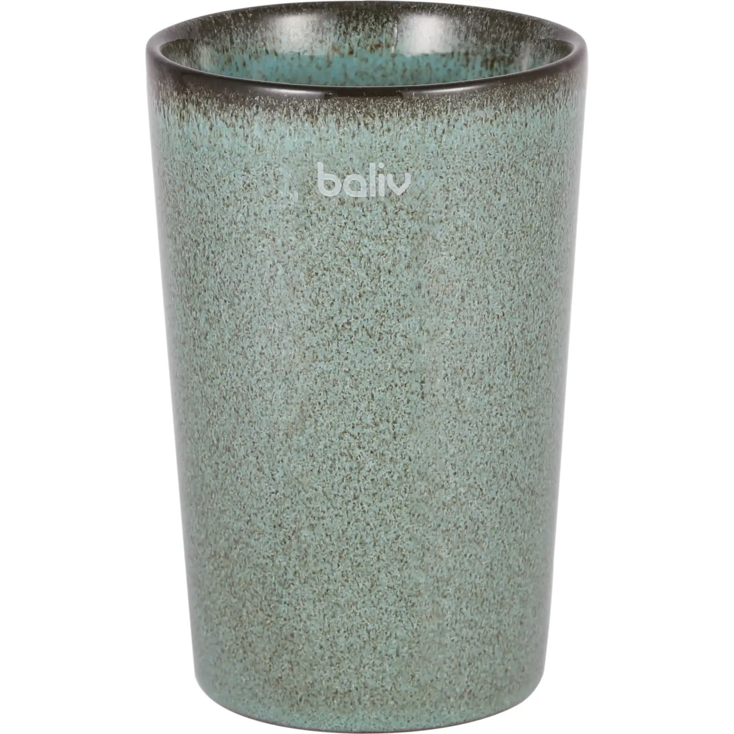 baliv Kelímek na zubní kartáčky Moss Green trend, zelený, keram., 12,6 x 8,2 cm