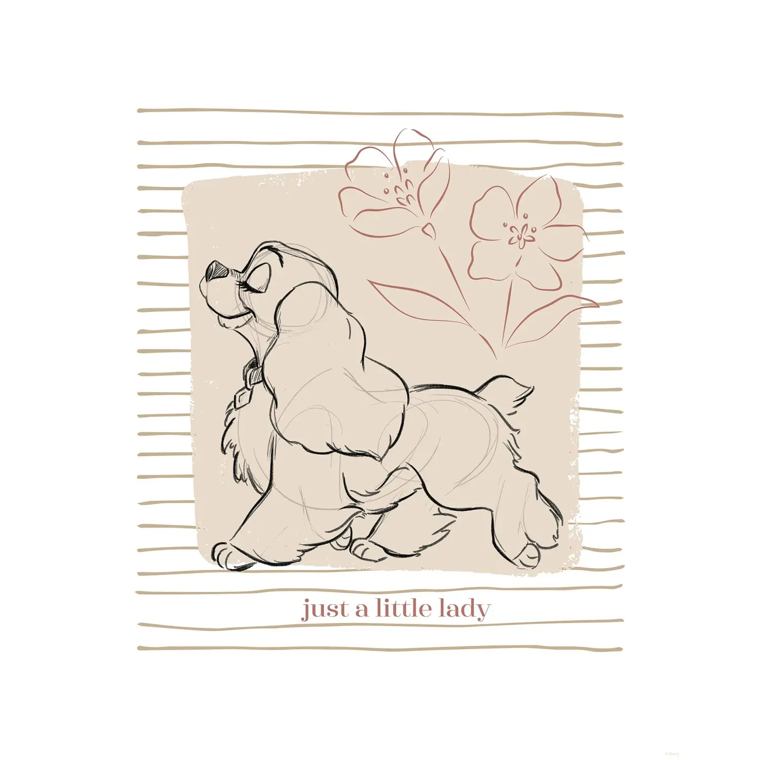 Komar Plakát Disney Lady and the Tramp Just a Little Lady 40 cm x 50 cm