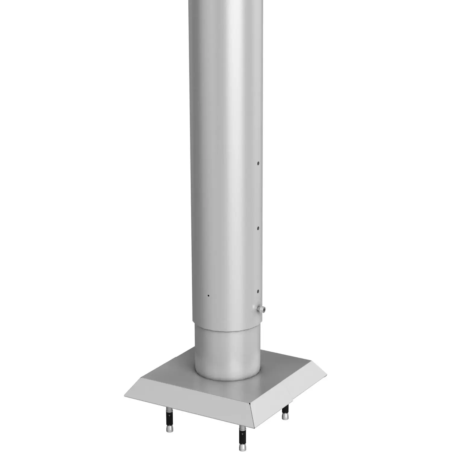 Biohort Kotvící patka pro plný plot s hmoždinkami, stříbrná, 135 cm