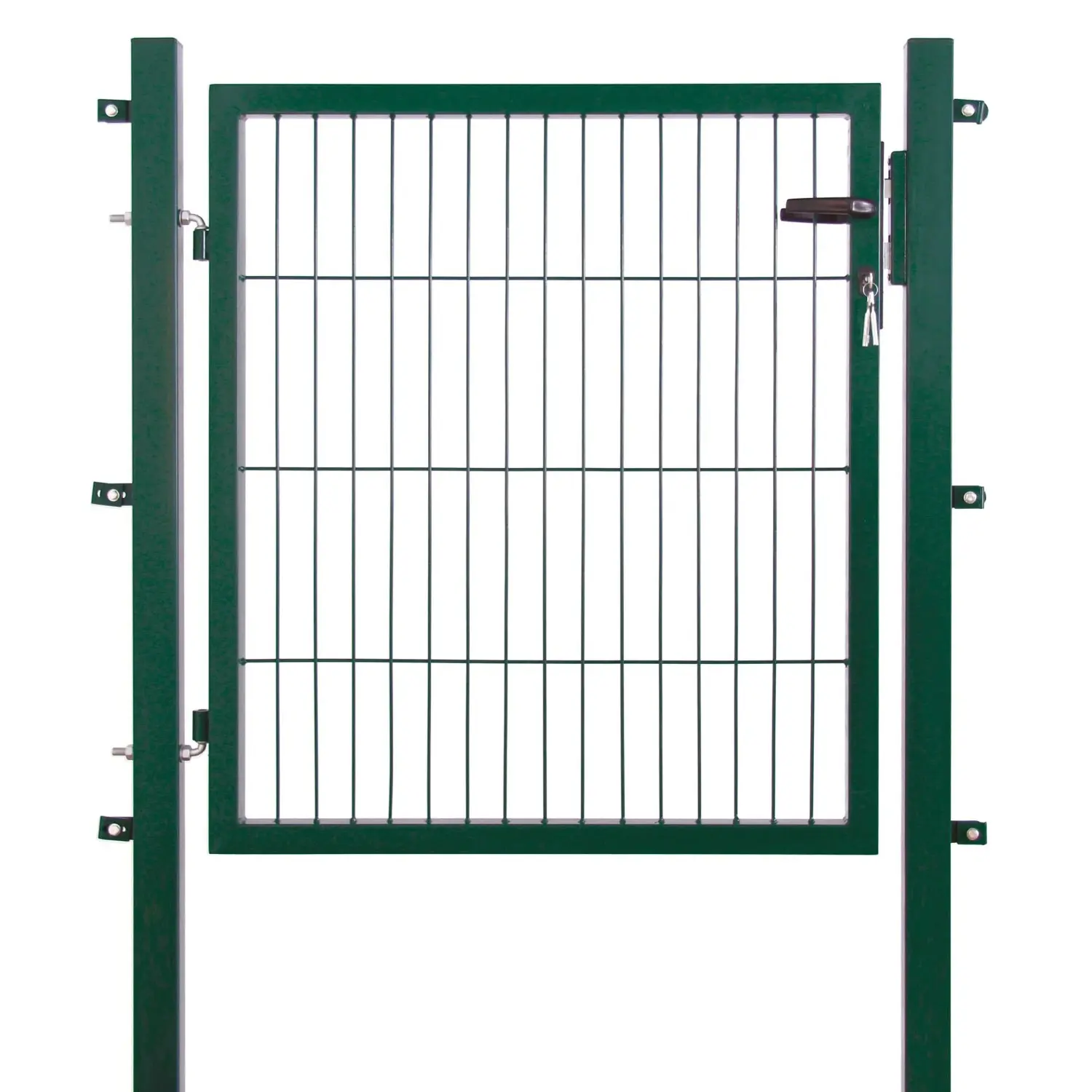 Floraworld Jednokřídlá branka Comfort se zámkem na klíč zelená 80 x 100 cm