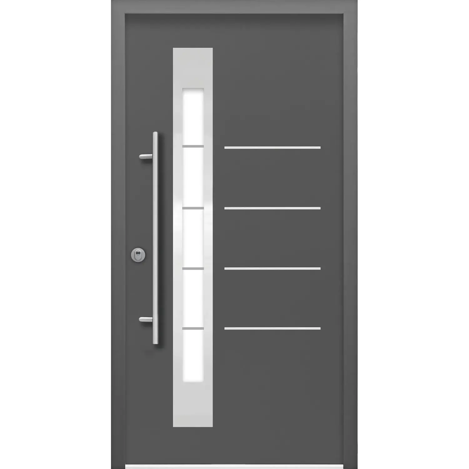 SPLENDOOR Vchodové dveře ThermoSpace BERLIN PRIME RC2 antracit 100 L
