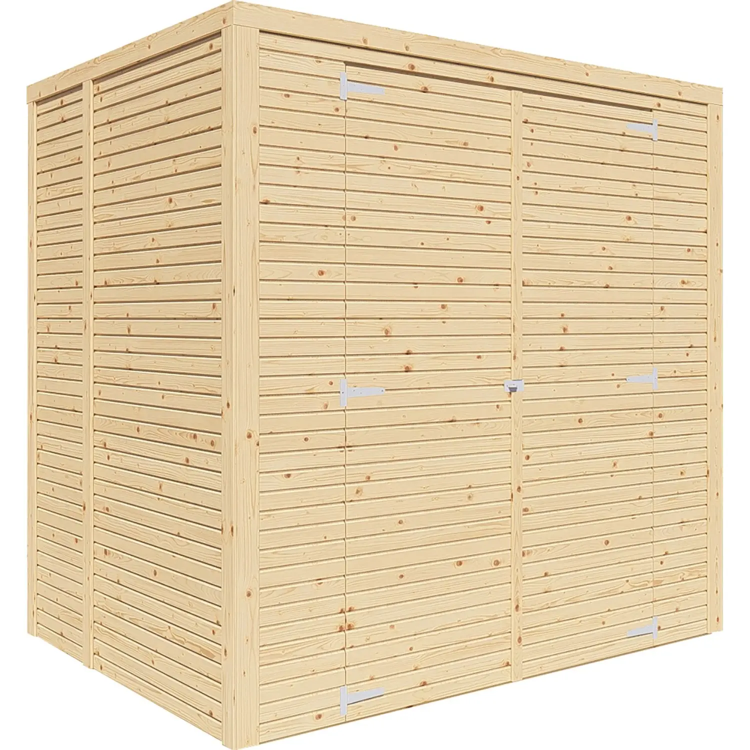 Bertilo Dřevěný domek na nářadí Box 2, přírodní, 208 x 157 cm