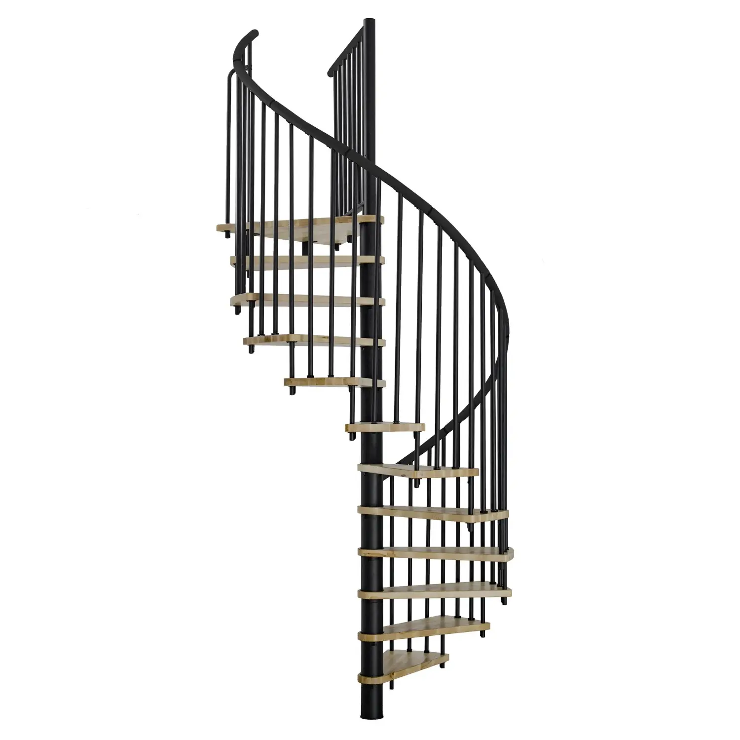 Minka STAIRS Kombinované točité schodiště Spiral Effect dub/černá pr. 160 cm
