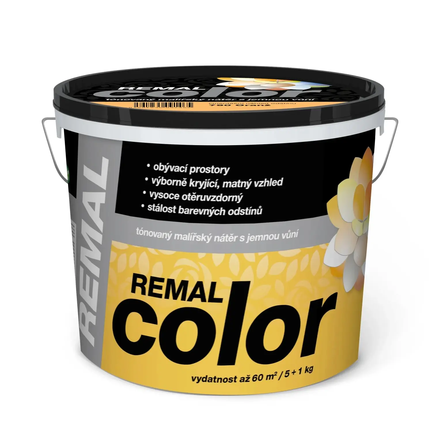 REMAL Color Tónovaný malířský nátěr s jemnou vůní, 790 Oranž, 5 + 1 kg