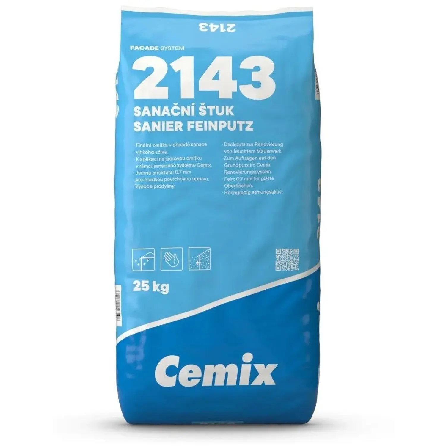 Cemix 2143 Sanační štuk, 25 kg