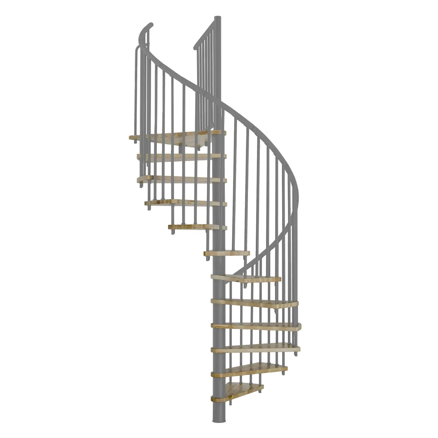 Minka STAIRS Kombinované točité schodiště Spiral Effect dub/šedá pr. 160 cm