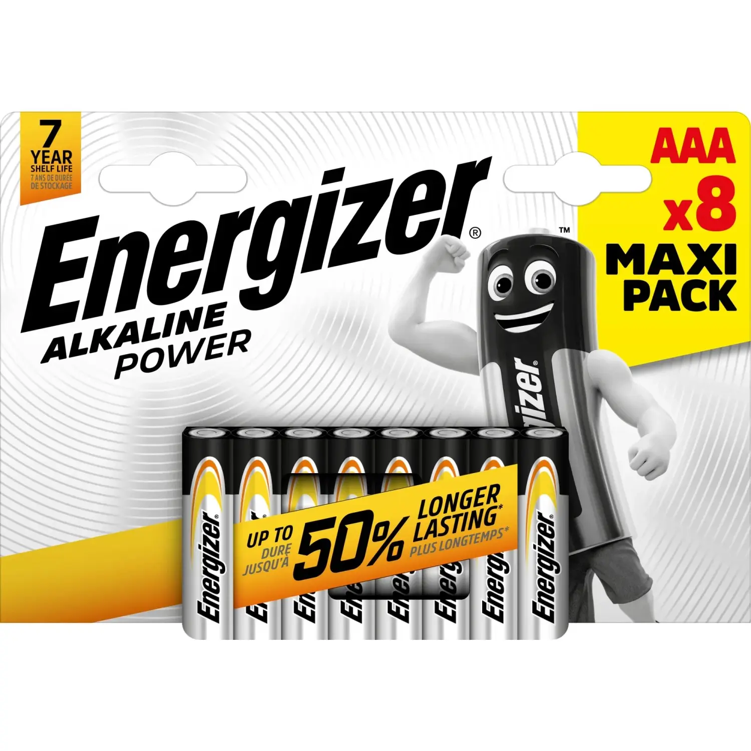 Energizer ALKALINE POWER Alkalická baterie Micro AAA, 8 ks