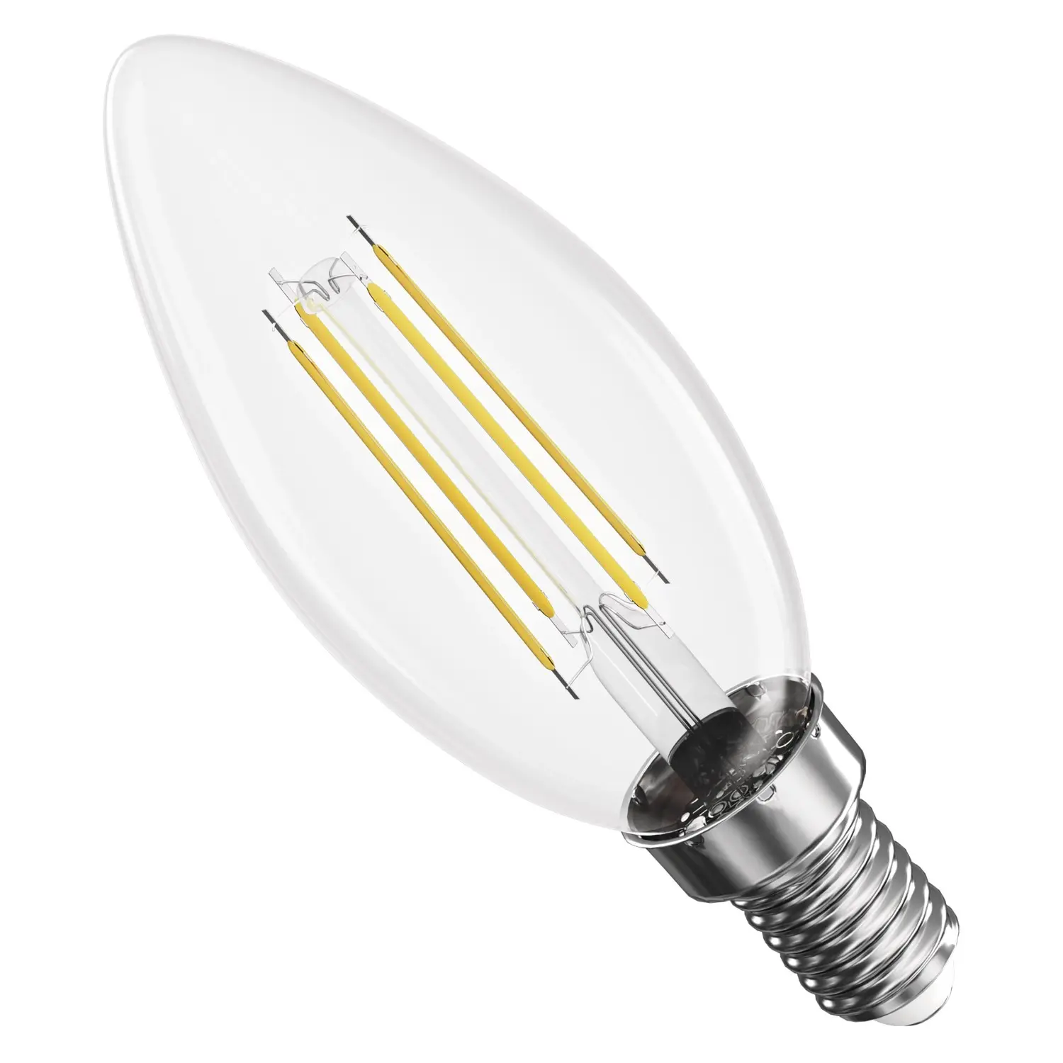 EMOS LED žárovka Filament svíčka, E14, 3,4W (40W), 470lm, 4000K