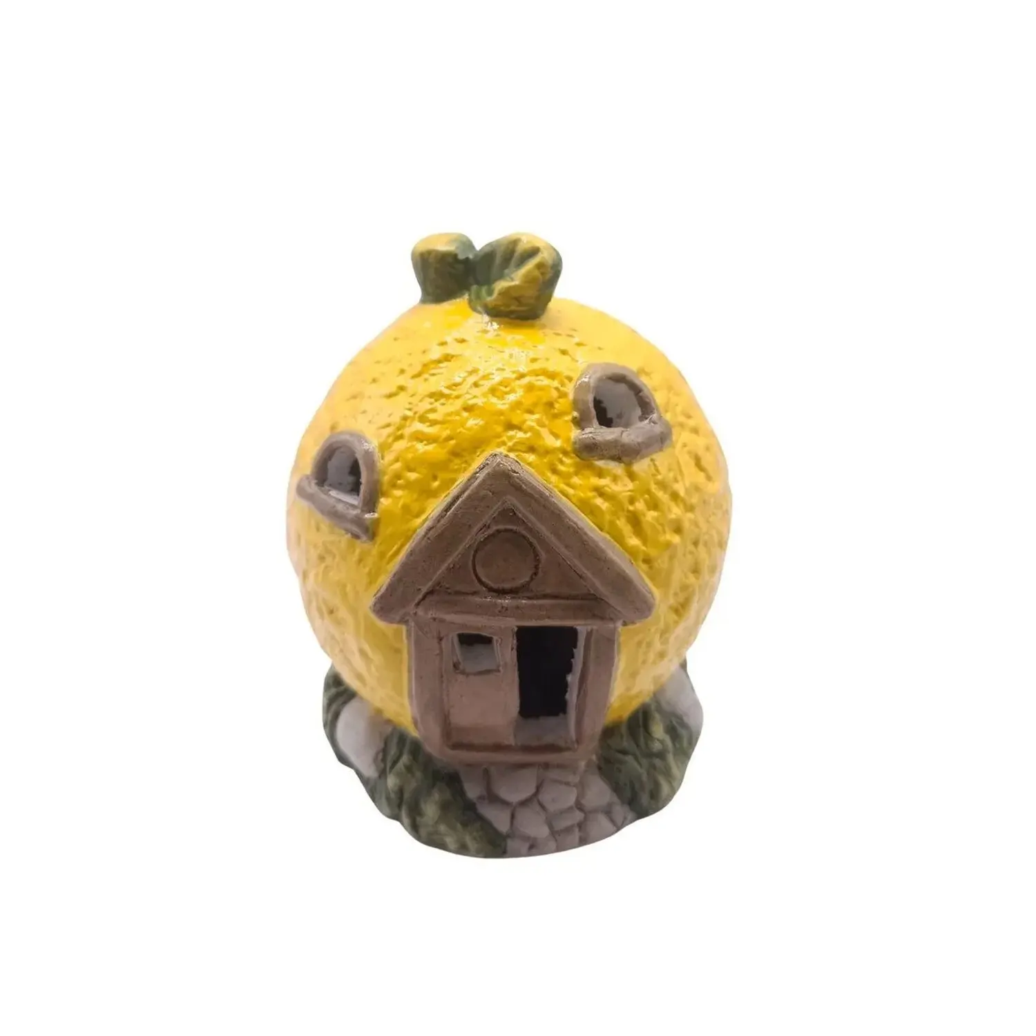 Boltze Dekorativní figurka z terakoty Lemon s LED, 8 x 8 x 10 cm