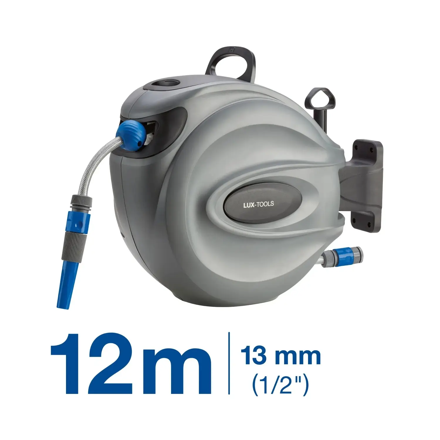 LUX-TOOLS Nástěnný box ASR-12 se samonavíjecí hadicí 13 mm (1/2") 12 m