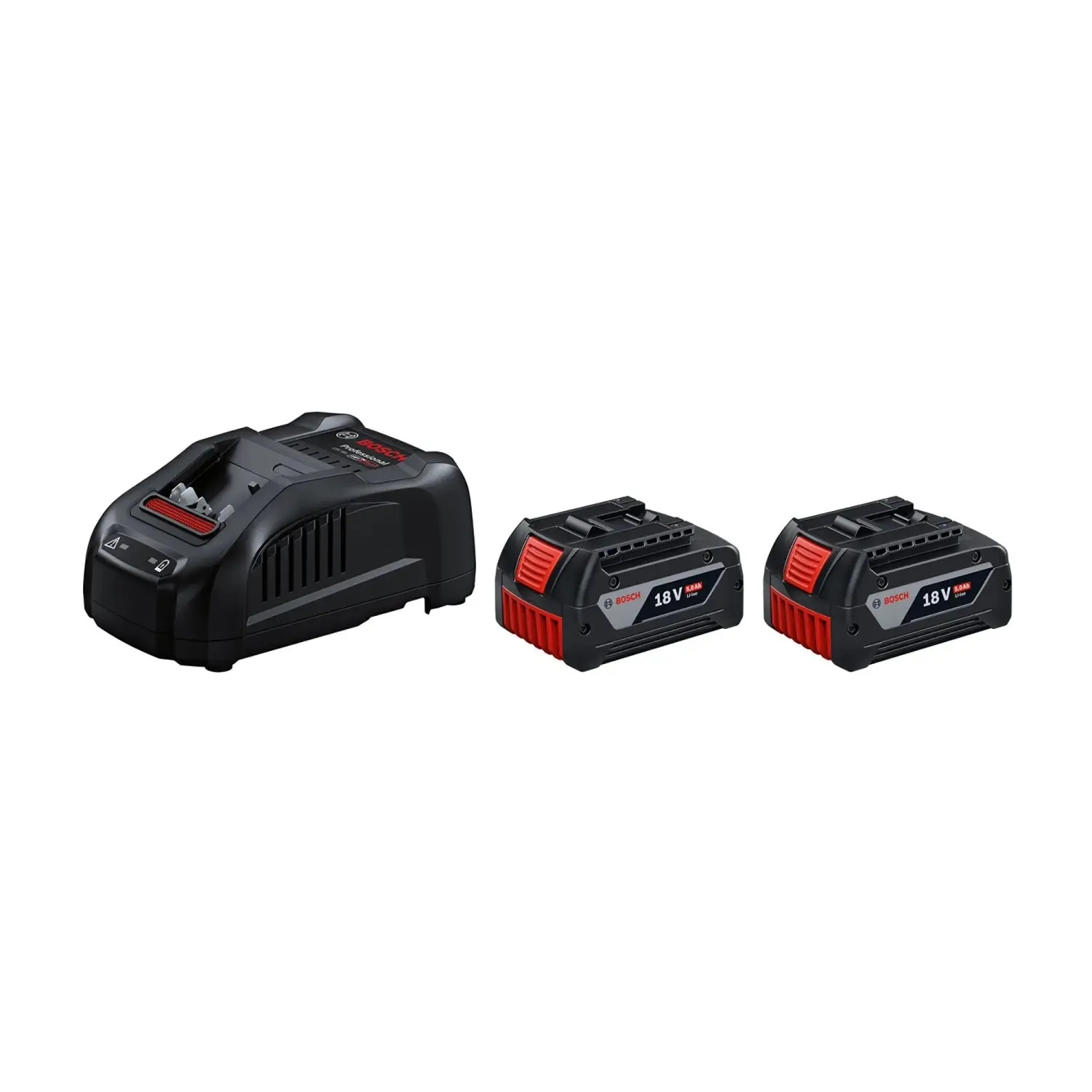 Bosch - Sada 8A nabíječky a 2x aku 18 V Li-Ion 5,0 Ah 1600A00B8J