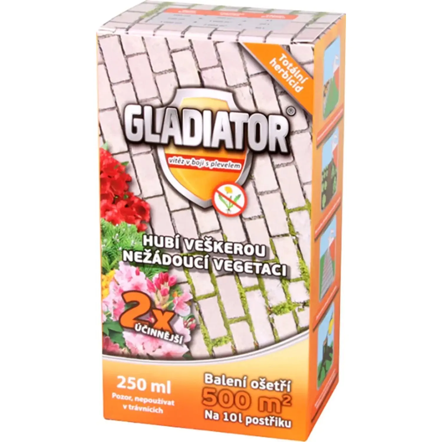 LOVELA GLADIATOR Hubí veškerou nežádoucí vegetaci 200 + 50 ml ZDARMA