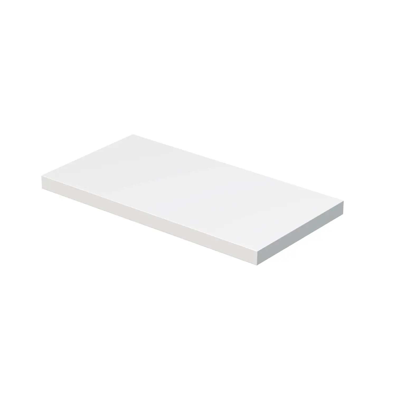 INTEDOOR Umyvadlová deska BEE bez výřezu, š. 100 cm, bílá mat