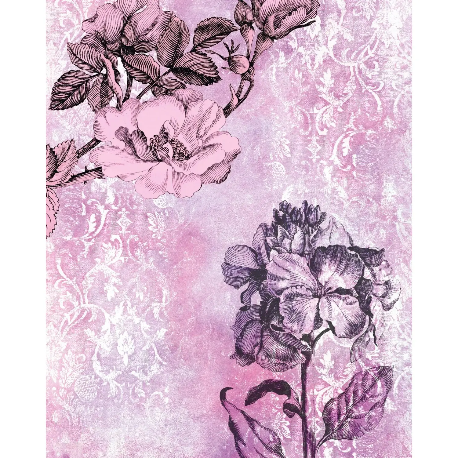 Komar Vliesová fototapeta Baroque Pink 200 x 250 cm