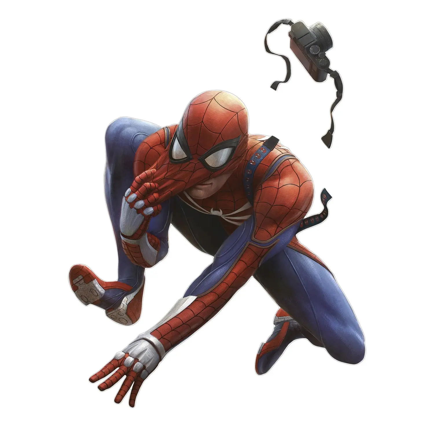 Komar Samolepka na zeď Marvel Spider-Man Camera 50 x 70 cm, 2dílná