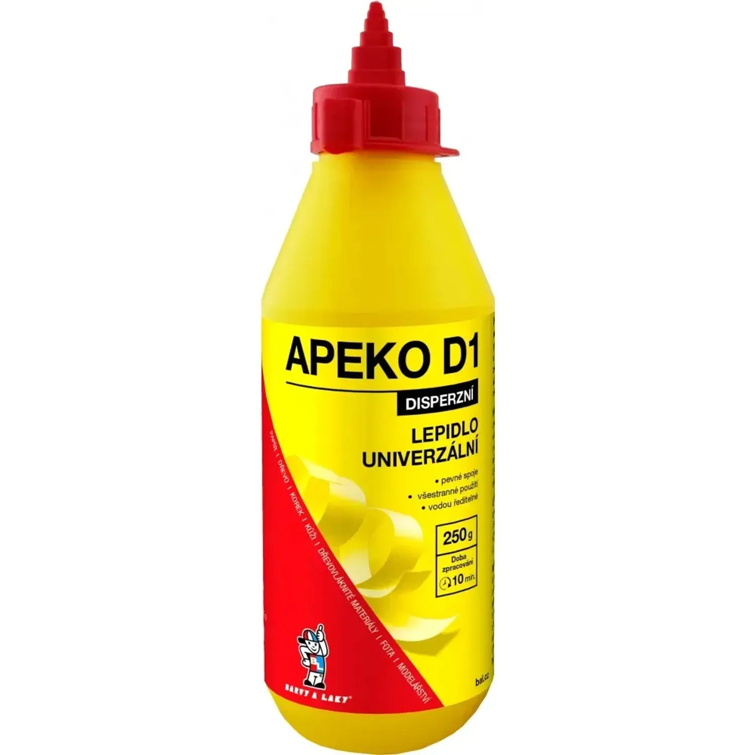 Apeko D1 Lepidlo na dřevo, papír, kůži s aplikátorem 250 g