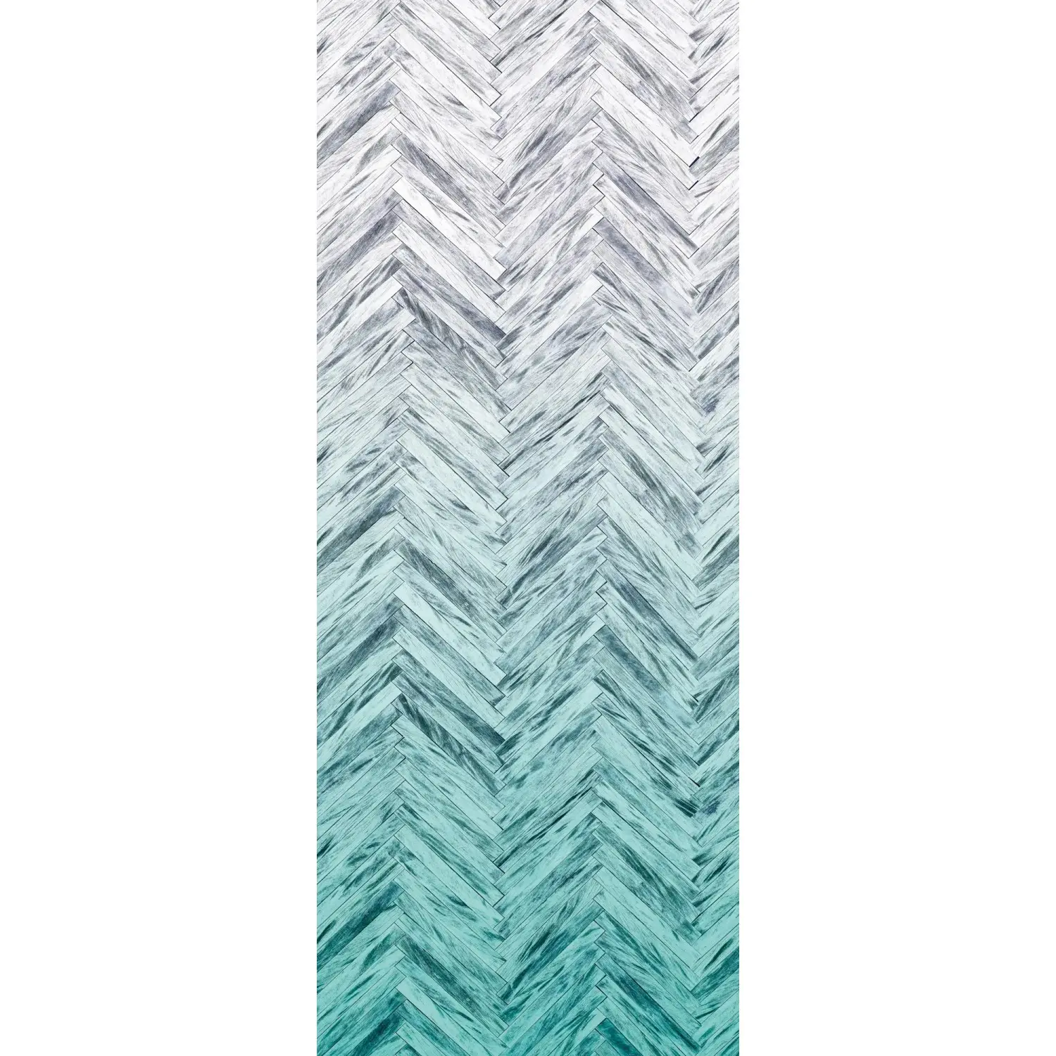 Komar Vliesová fototapeta Herringbone Mint 100 x 250 cm