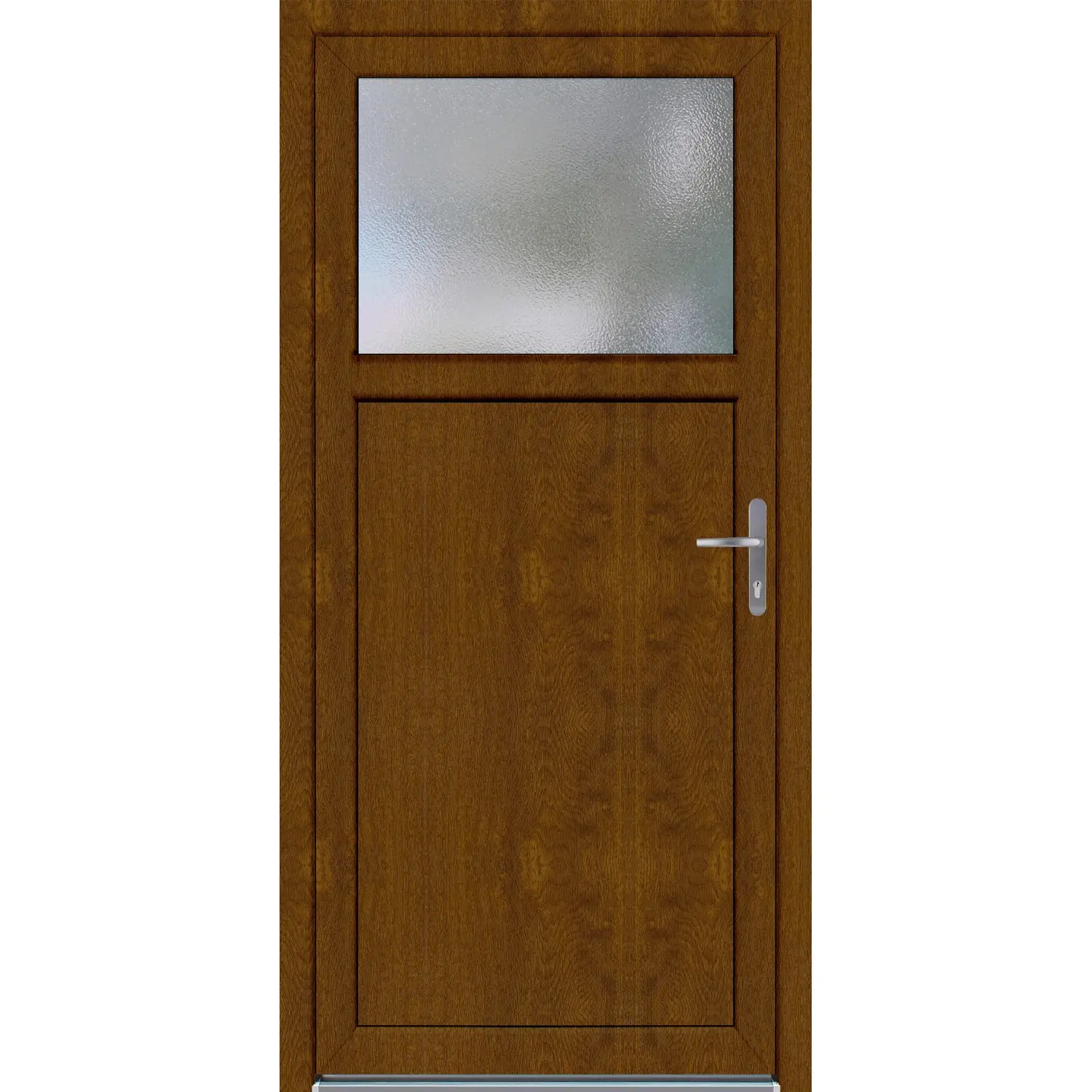 PANTO Plastové vedlejší vchodové dveře K 501 dub zlatý 88 x 198 cm, P