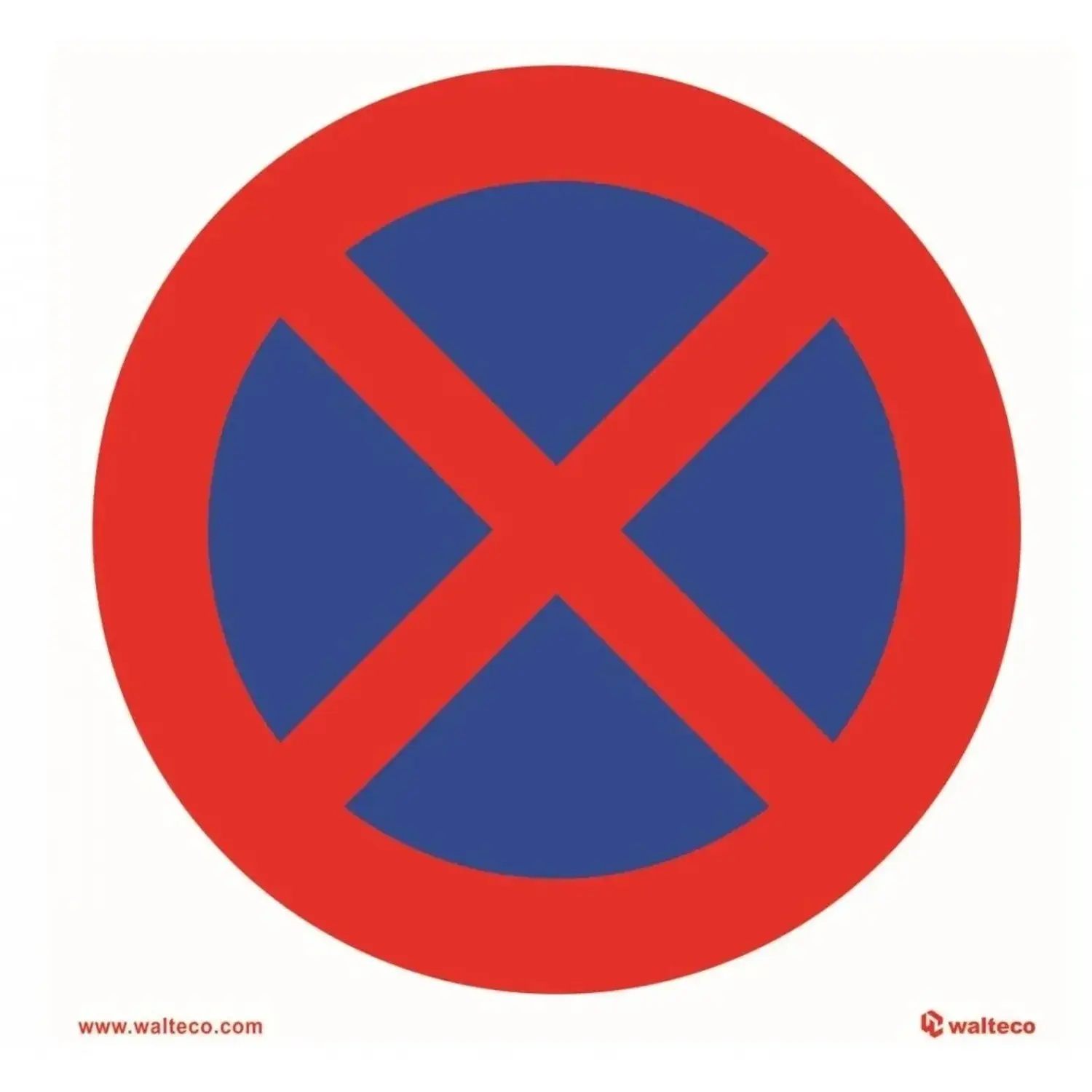 Symbol Zákaz zastavení 150x150 mm fólie