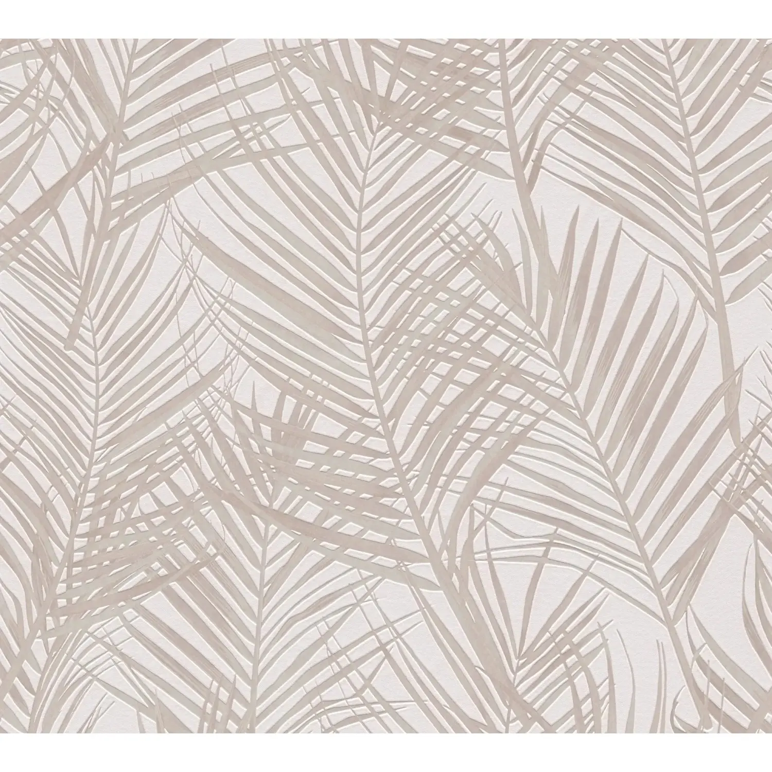 A. S. Creation Vliesová tapeta Attractive Palmové listy bílo-krémové