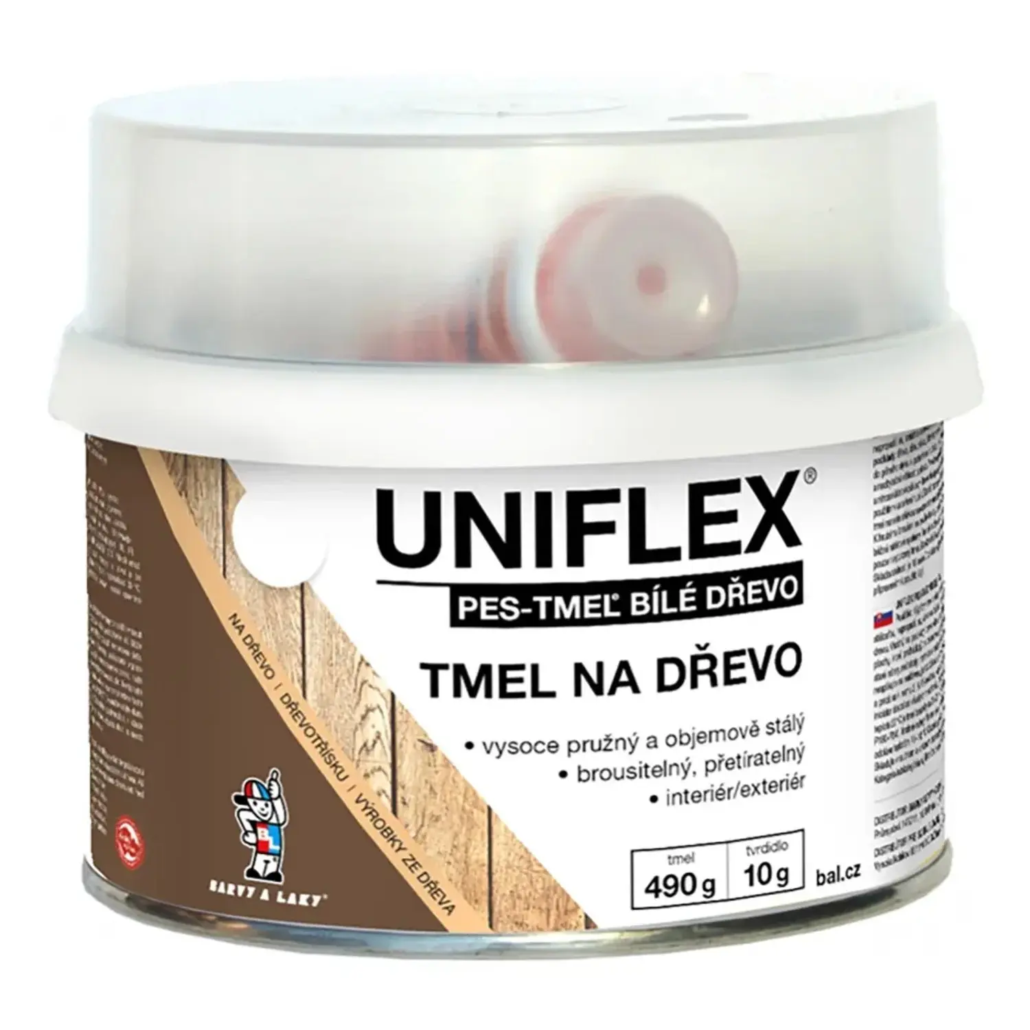 Uniflex Dřevo polyesterový tmel 485 g + 15 g